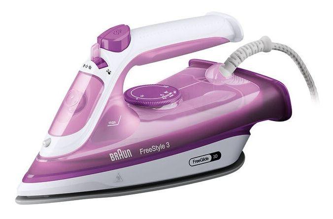 Ferro de Engomar BRAUN FI3124PU (2400 W - 270 ml - Base de cerâmica - Roxo)