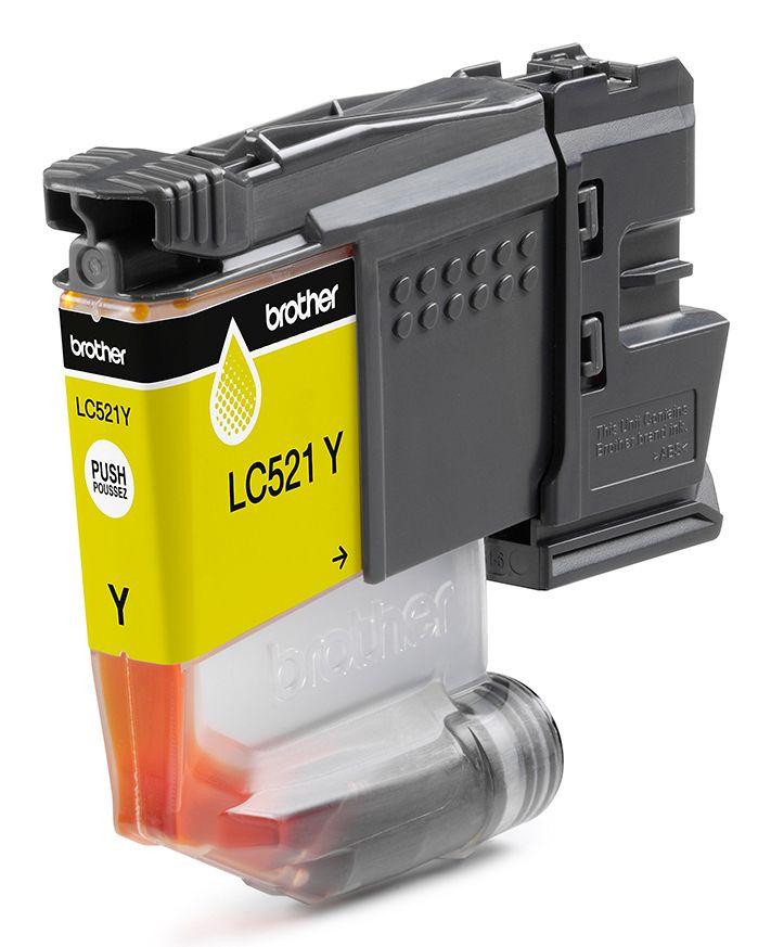Tinteiro BROTHER LC521Y (500 páginas - Amarelo), miniatura 4
