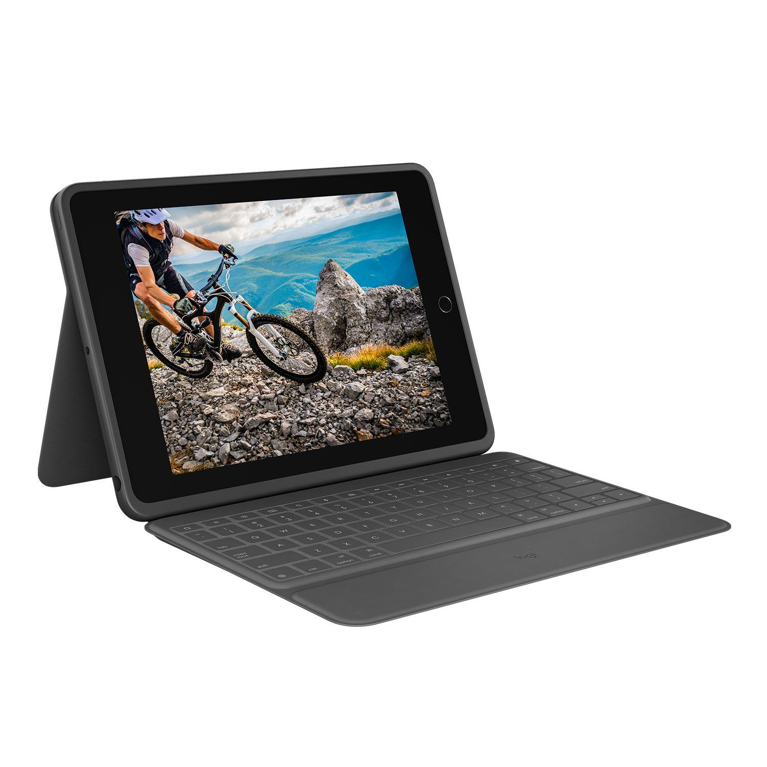 Teclado LOGITECH Rugged Folio (Francês - Smart Connector - Acoplamento - Grafite)