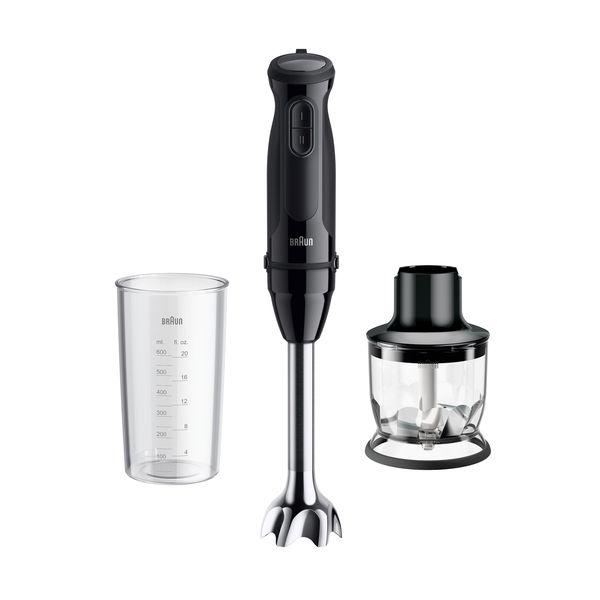 Varinha Mágica BRAUN MQ30201M (900 W - Preto e Aço Acetinado)