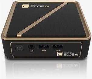 Mini PC Barebone SAPPHIRE EDGE AI 370 (Preto/Dourado)