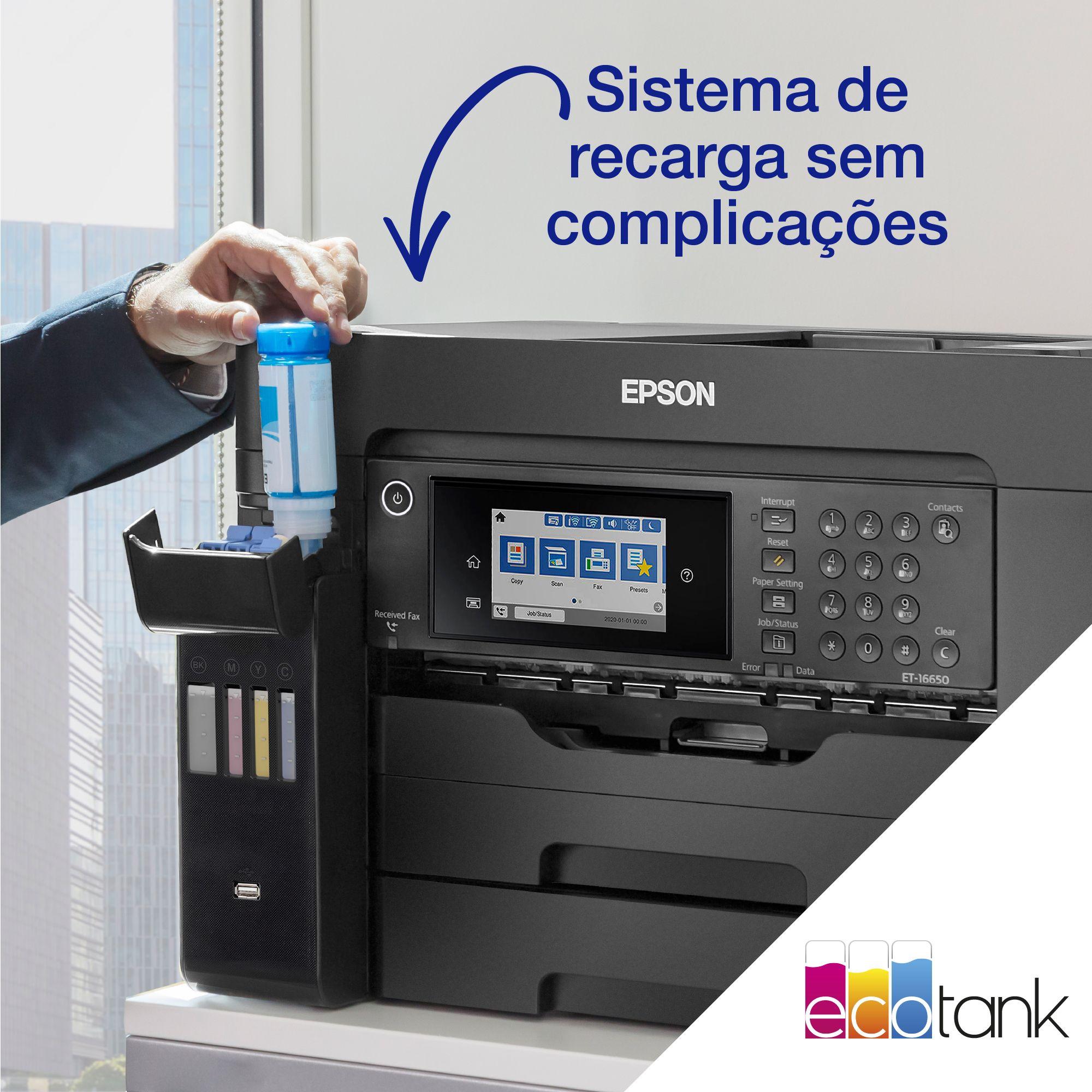 Impressora Multifunções EPSON EcoTank ET-16655 (A3 - Impressão a cores - 550 folhas - Preto), miniatura 8