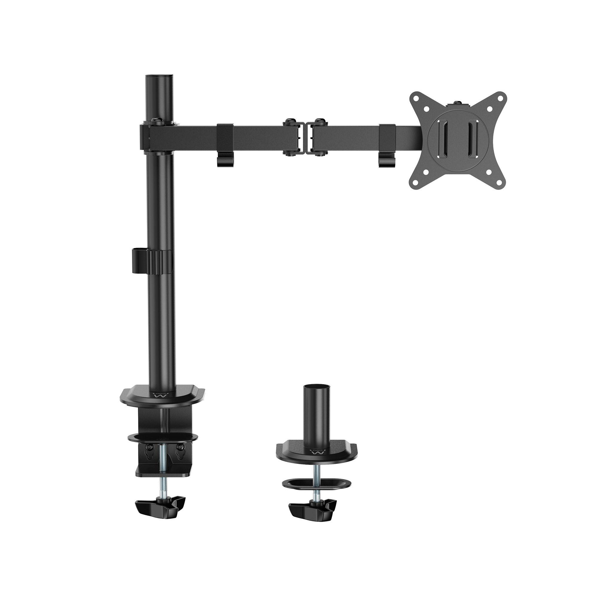 Suporte de Secretária para Monitor EWENT EW1510 (75 x 75 mm a 100 x 100 mm - 100 x 100 mm - 75 x 75 mm - Preto)