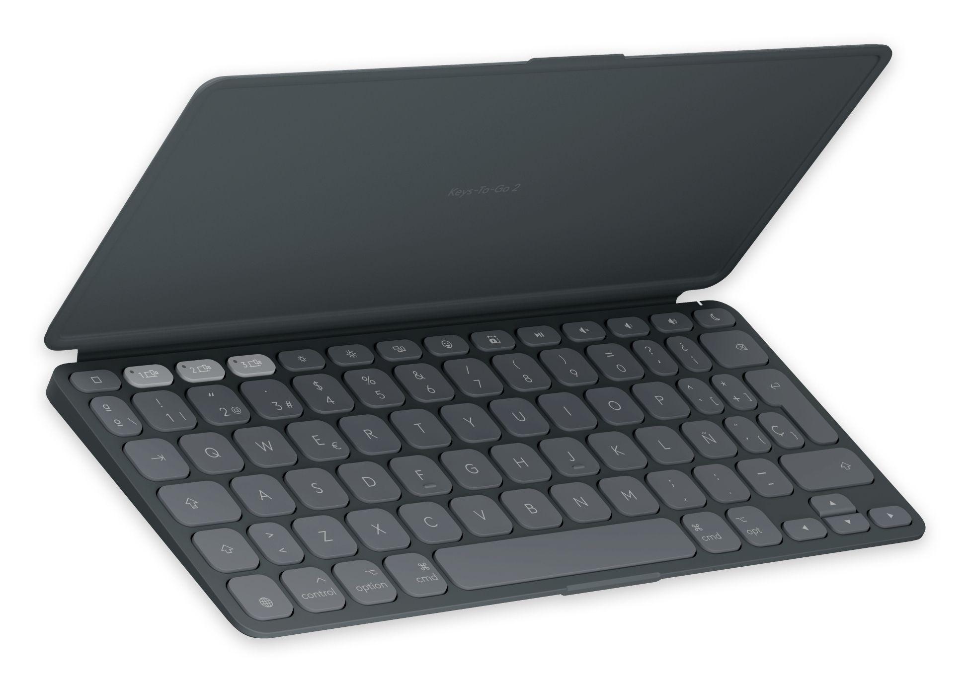 Teclado LOGITECH Keys-To-Go 2 para iPad (Espanhol - Teclas tesoura - Mini - Grafite)