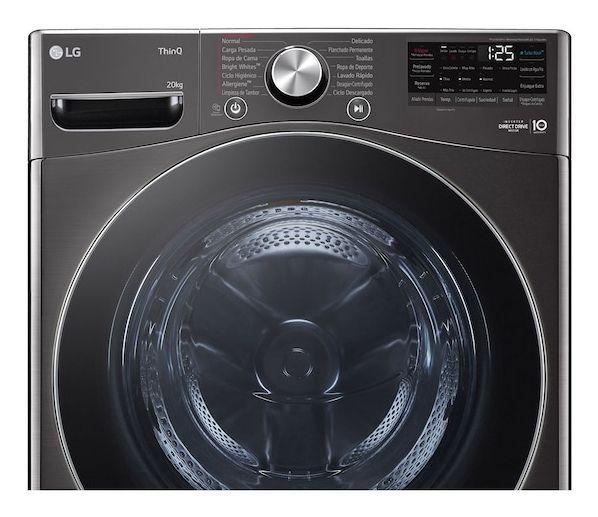 Máquina de Lavar Roupa Independente LG F0P3CYV2E (1000 RPM - B - 61 l - Preto), miniatura 3