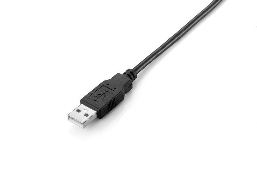 Cabo USB EQUIP 128864 (2 m - USB B - USB A - Preto), miniatura 3