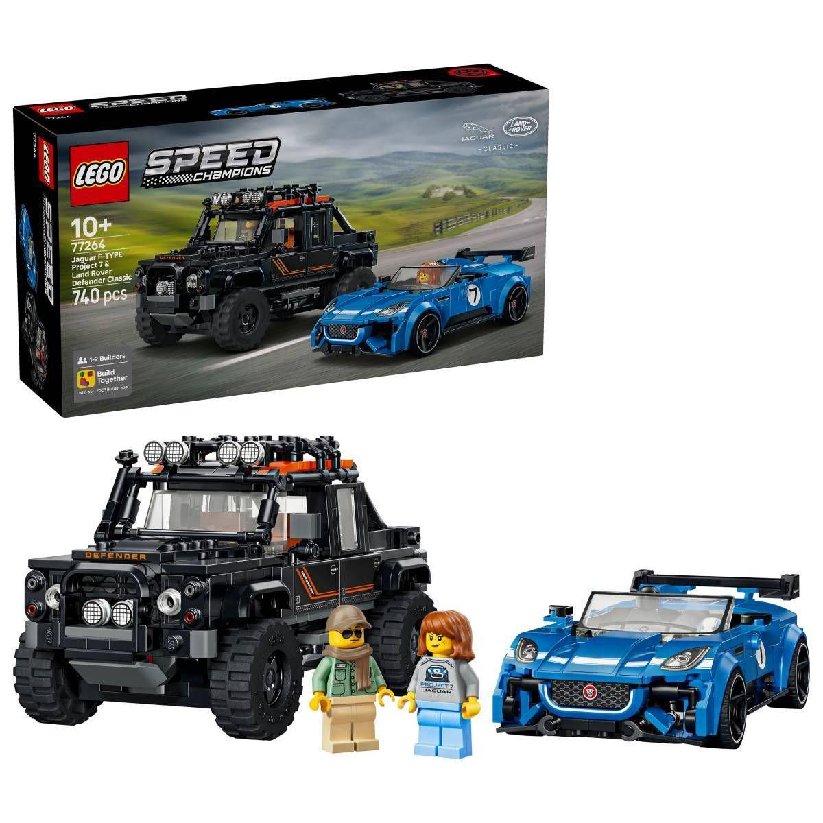 LEGO 77264 Speed Champions Jaguar Project 7 e Land Rover Defender (10+ anos - 740 peças) — miniatura 3