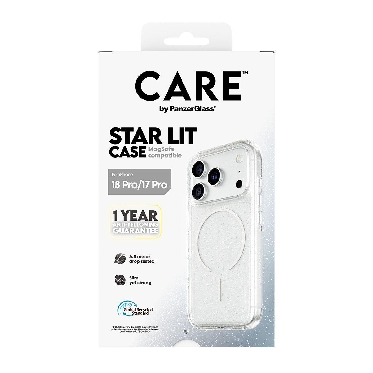 Capa PANZERGLASS CARE Urban Case Star Lit MagSafe iP 18Pro 17Pro (Transparente), miniatura 3