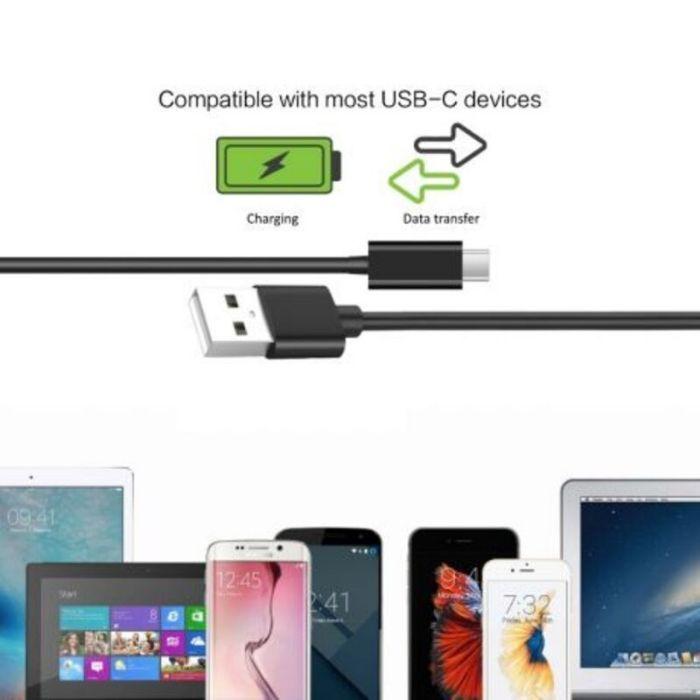 Cabo USB EWENT EC1033 (1 m - USB C - USB A - Preto) — miniatura 4