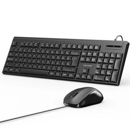 Teclado e Rato VENTION KTYBG-EN (US English - Completo - USB-A - Preto)