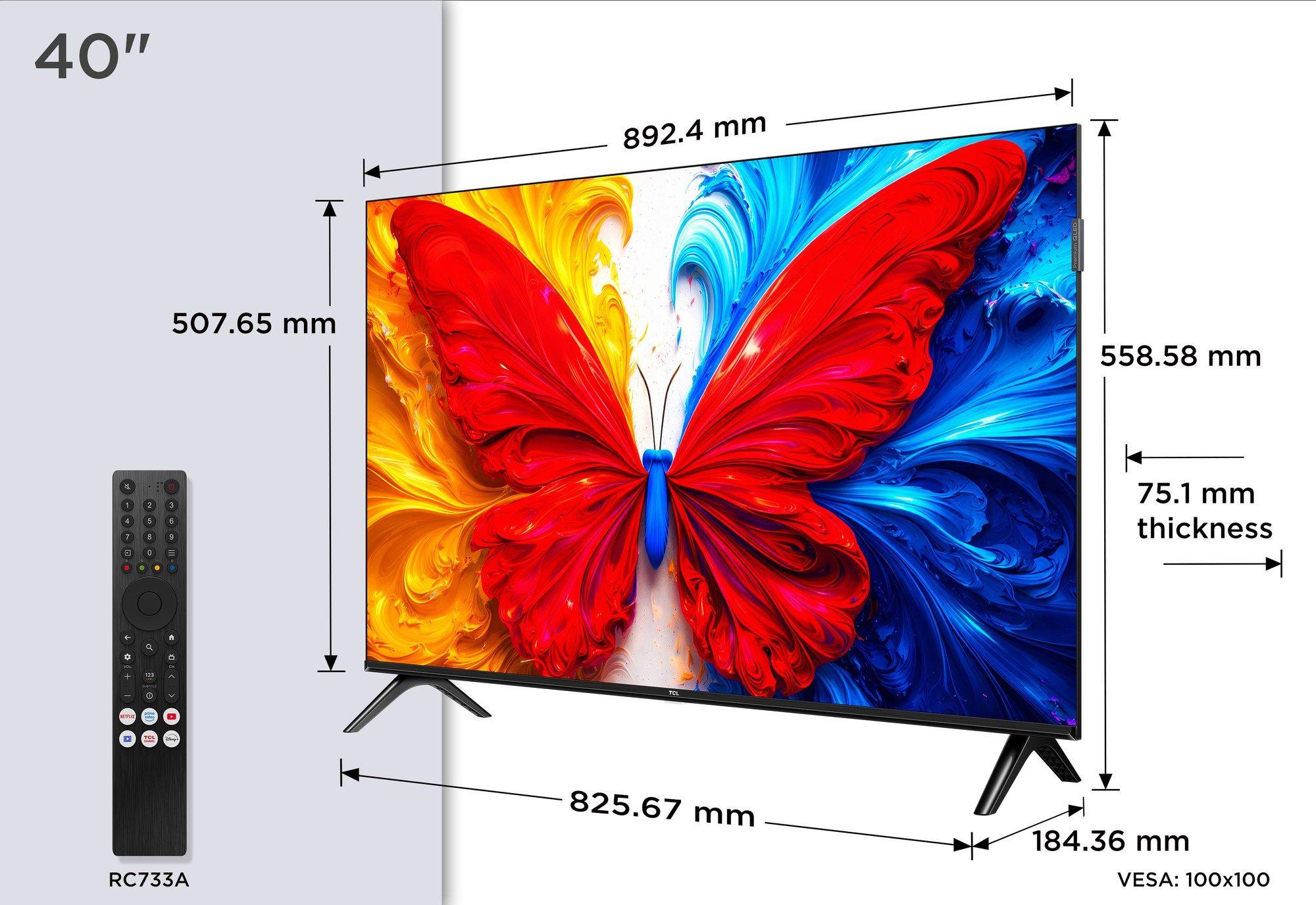 Televisão TCL TV 40S5L (40" - Full HD QLED - Preto) — miniatura 4