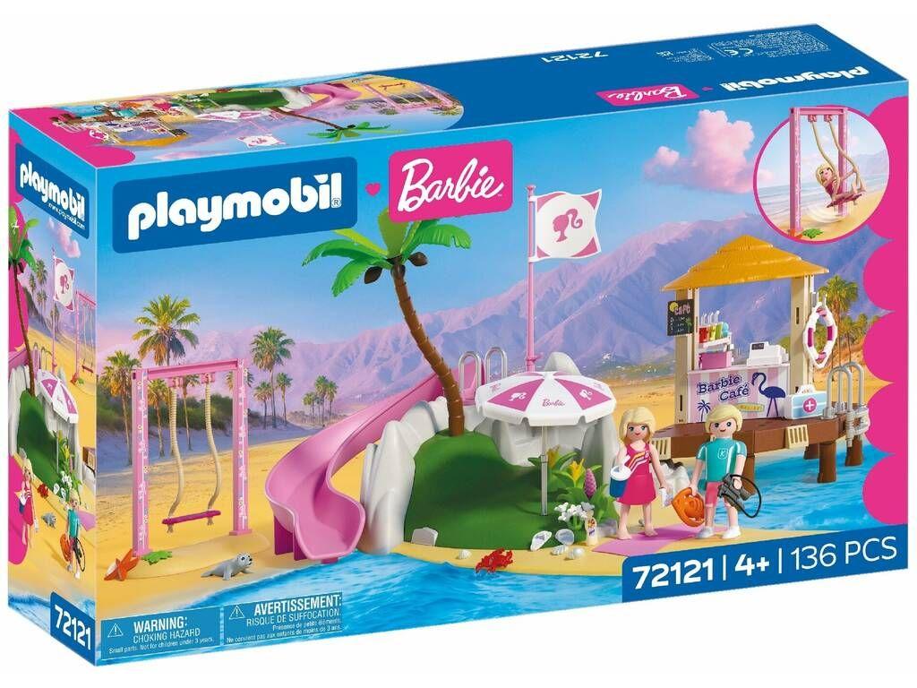 Conjunto de Construção PLAYMOBIL 72121 x Barbie Café de Praia (4 a 10 anos)