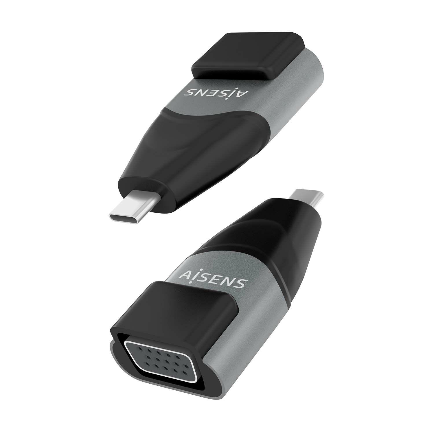 Adaptador Conversor AISENS A109-0863 (USB C - Preto e Cinzento), miniatura 3
