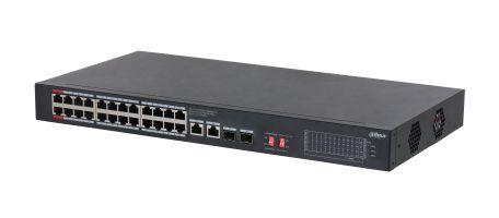 Switch de Rede DAHUA S3228-24GT-375 (Gigabit Ethernet - 10/100/1000 Mbit/s - 4 MB - Preto)