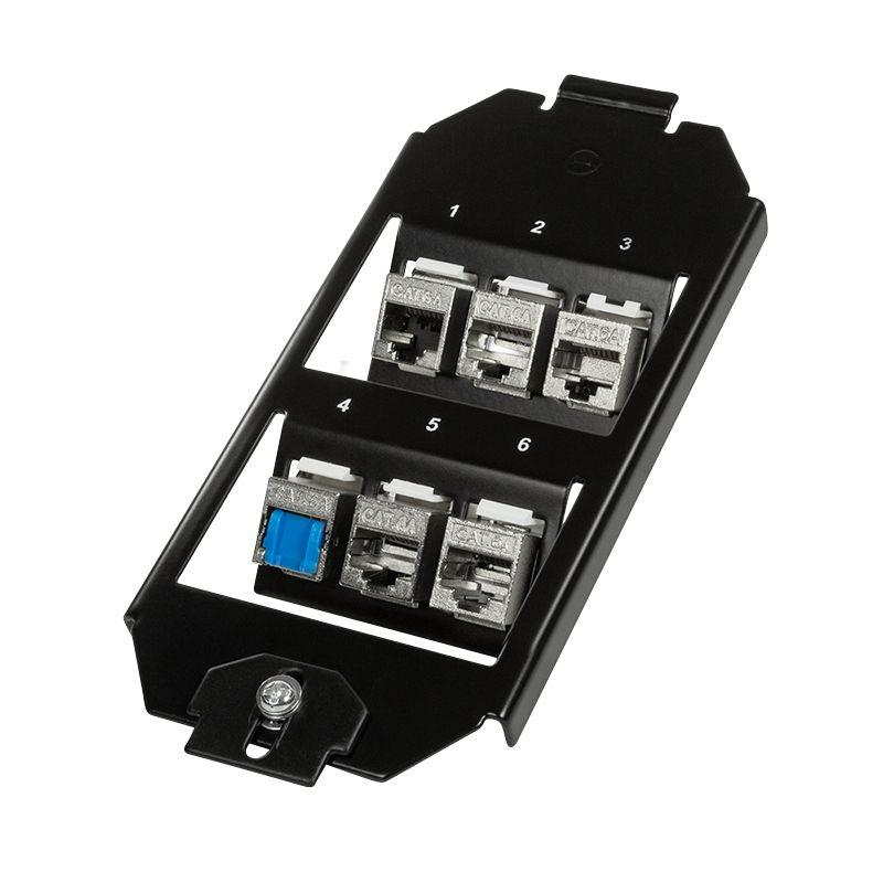 Inserto para Caixa de Pavimento Keystone LOGILINK NK4060 (SPCC - Preto), miniatura 4