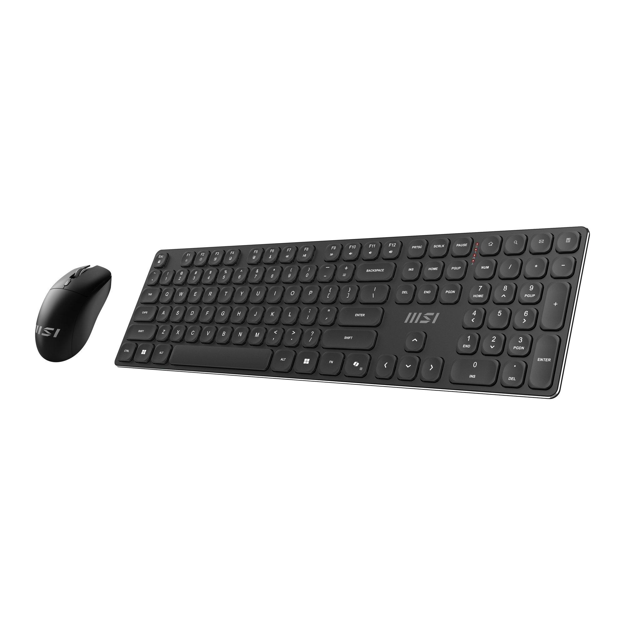 Conjunto Teclado e Rato MSI FORGE K210 W COMBO US (Inglês - Mecânico - Tamanho completo - Preto), miniatura 3