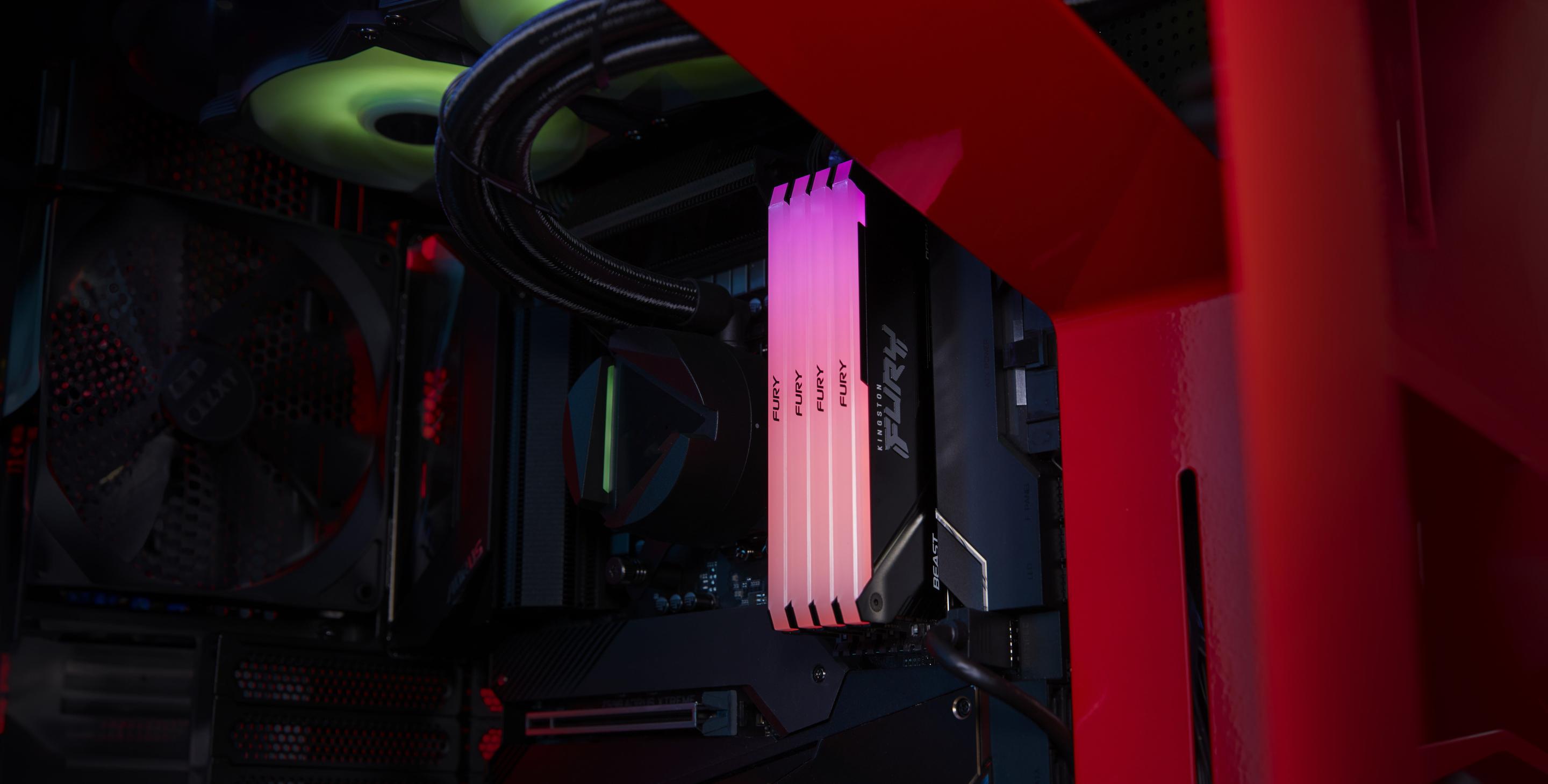 Memória RAM KINGSTON FURY Beast RGB KF432C16BB2A/8 (3200 MT/s - 8 GB - DIMM) — miniatura 5