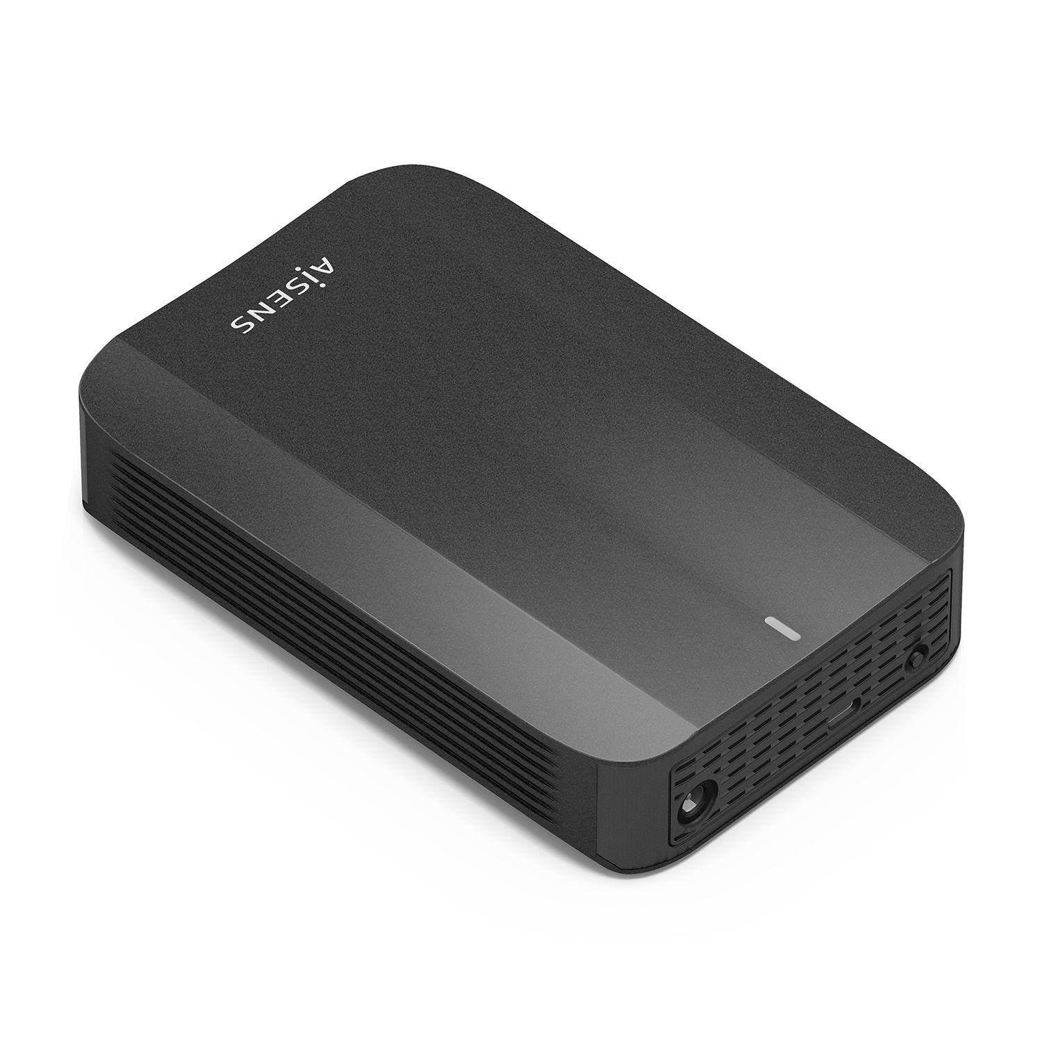 Caixa Externa para Disco Rígido AISENS ASE-3530B (3,5" - USB Type-C para USB Type-A - Preto)