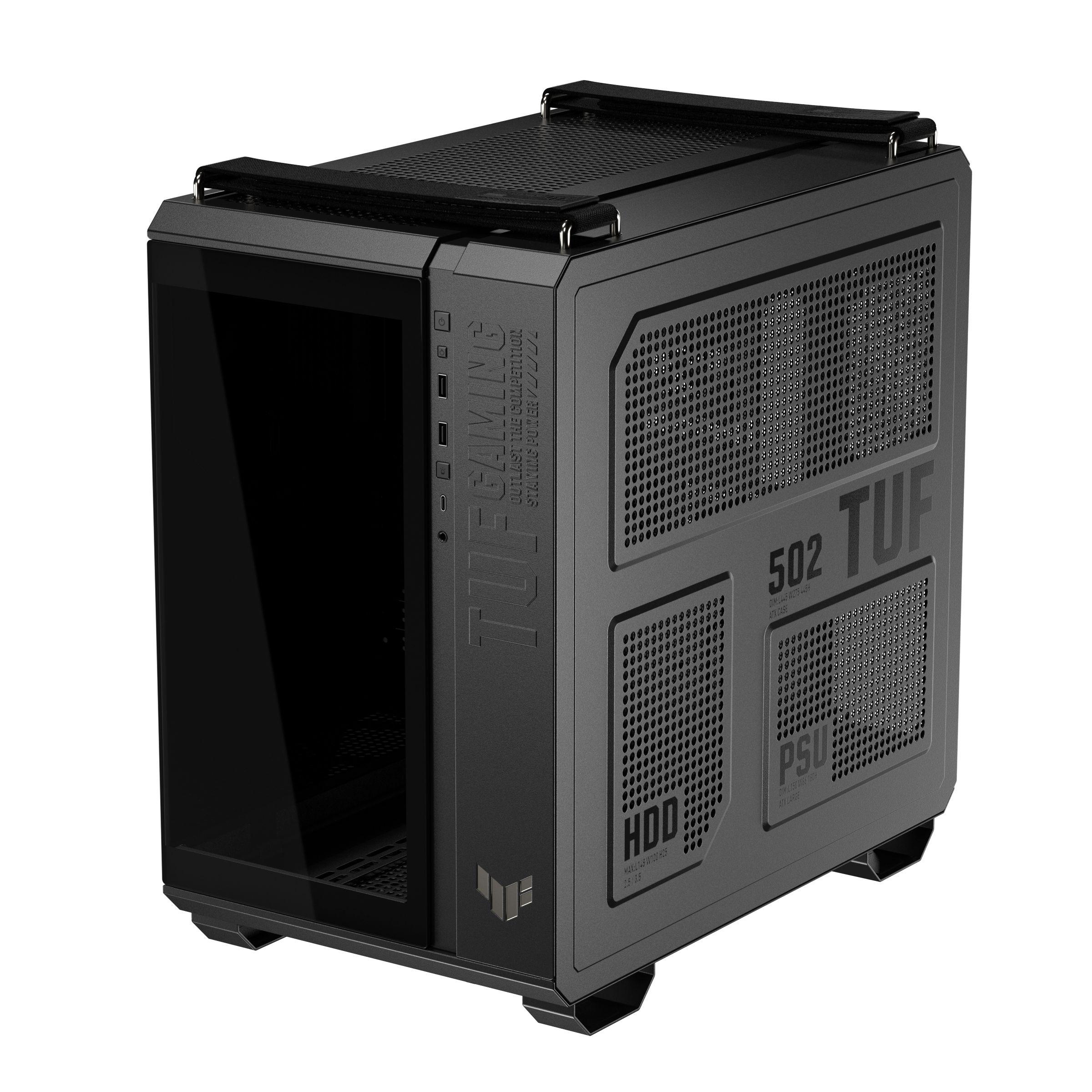 Caixa PC ASUS TUF Gaming GT502 Horizon TG ARGB (ATX, micro ATX, Mini-ITX - Midi Tower - 16,3 cm - Preto) — miniatura 9