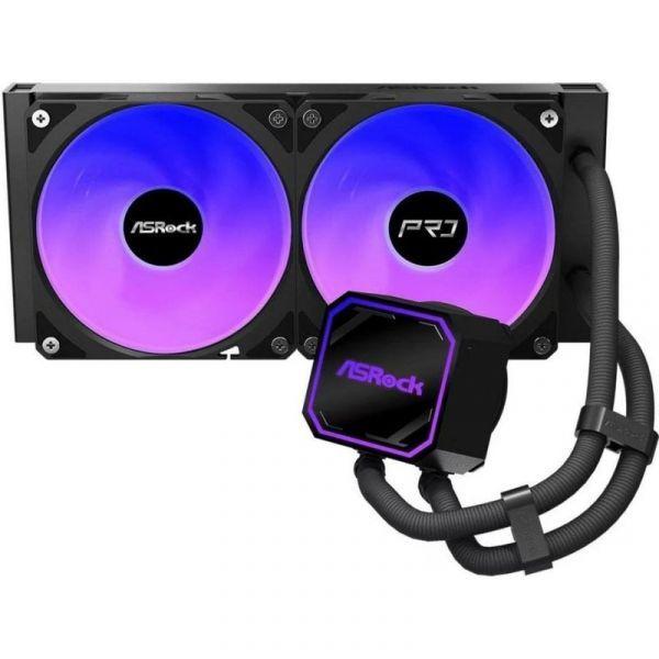 Refrigeração Líquida AIO ASROCK PRO 240 ARGB (ARGB - Preto) — miniatura 2