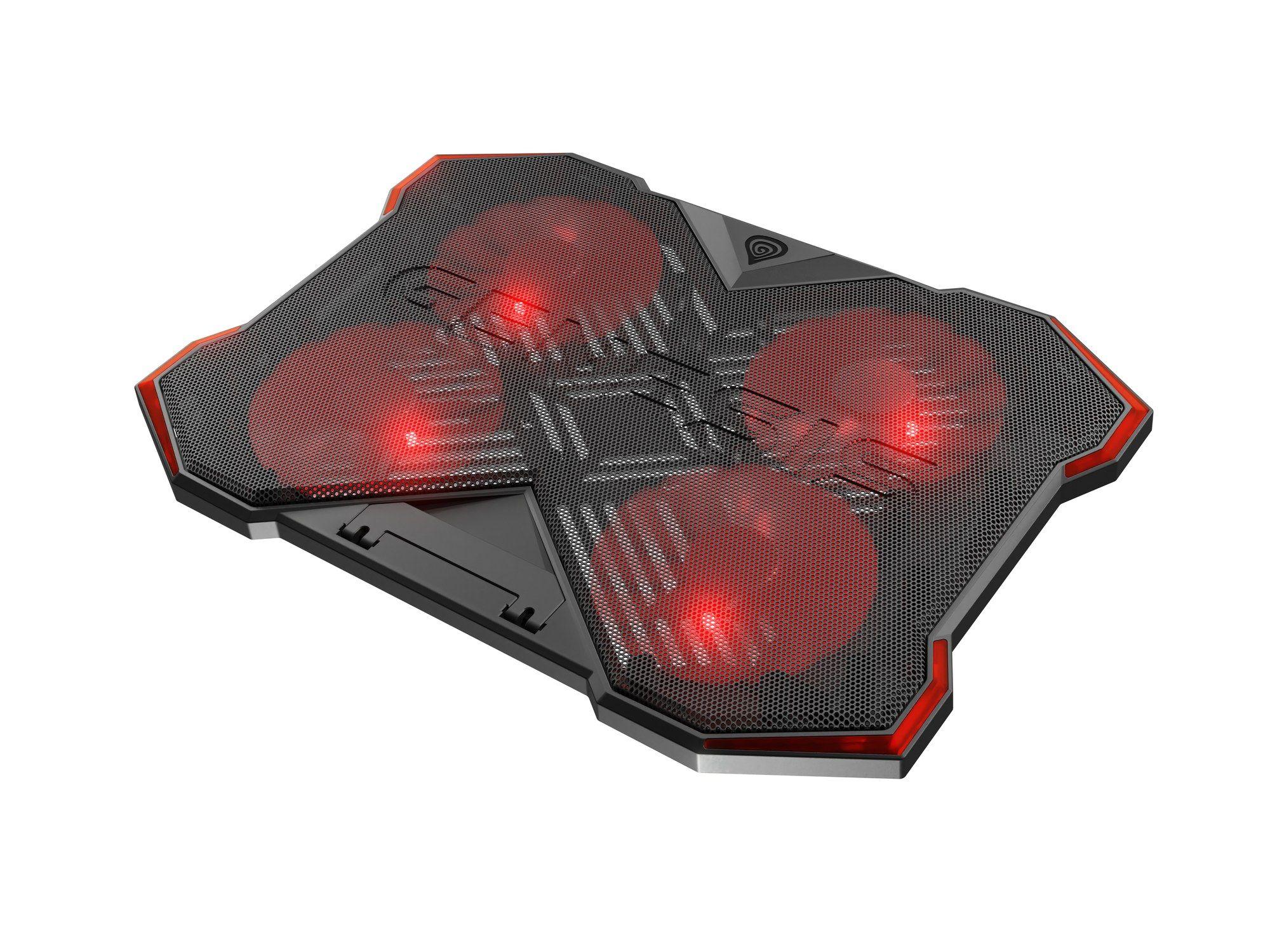 Base de Refrigeração GENESIS Oxid 260 (17,3" - 43,9 cm - 1010 RPM - Preto e Vermelho) — miniatura 8