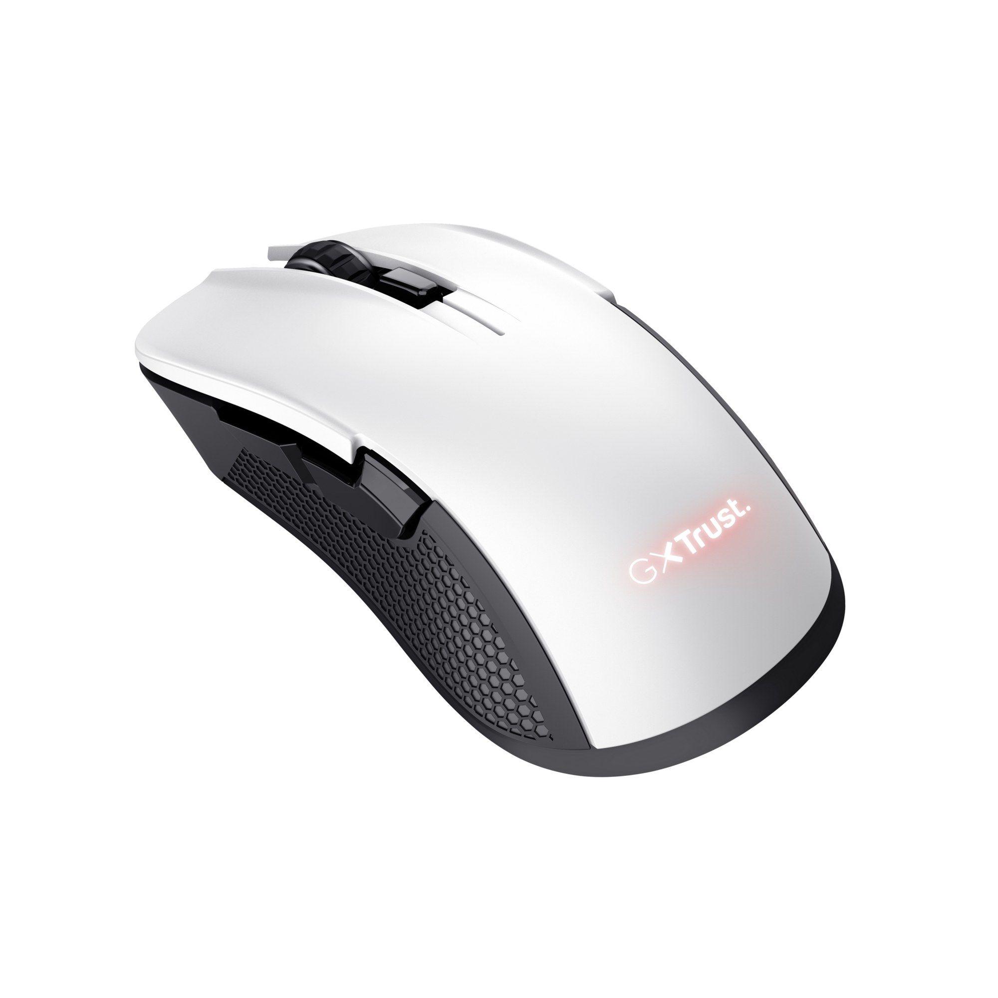 Rato Gaming TRUST GXT 923W YBAR (Mão direita - 7200 DPI - Ótico - Preto e Branco) — miniatura 2