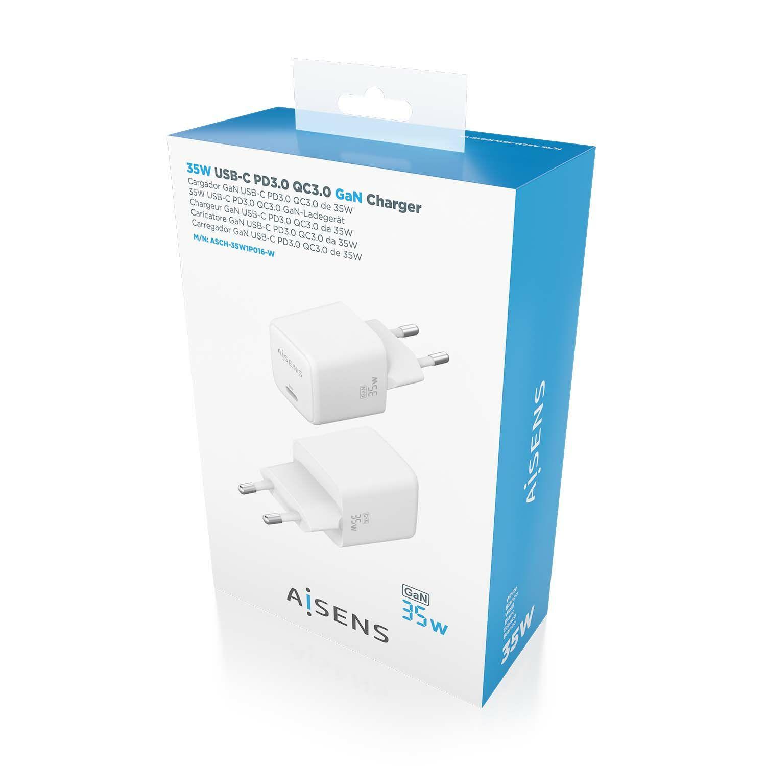 Carregador de Parede AISENS ASCH-35W1P016-W (35 W - Branco), miniatura 6