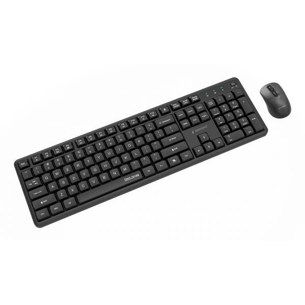 Conjunto Teclado e Rato GEMBIRD KBS-WMS-01 (Estados Unidos - Tamanho completo - RF sem fios - Preto), miniatura 2