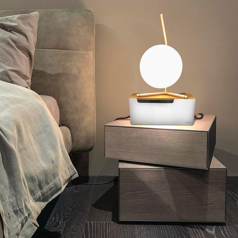 Caixa Organizadora para Extensões Elétricas LOGILINK KAB0075 (Bamboo, Plástico - Branco e Madeira), miniatura 7