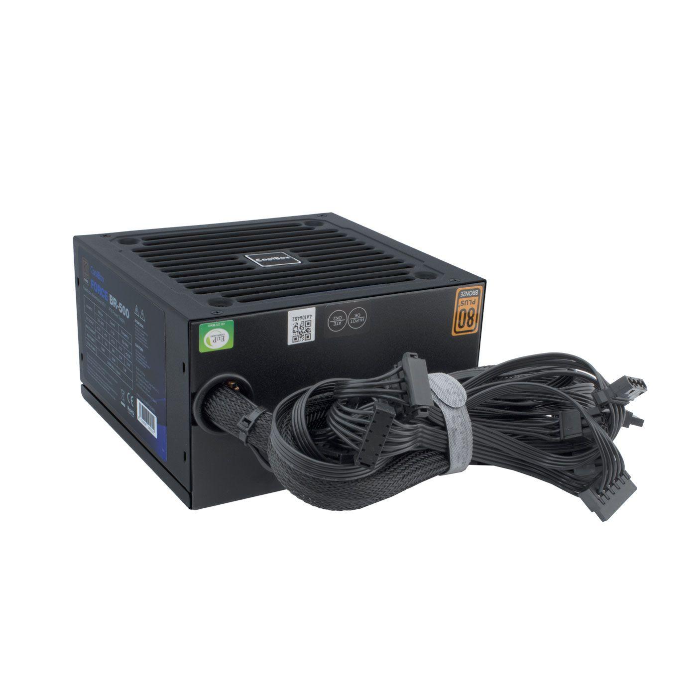 Fonte de Alimentação COOLBOX Force BR-500 (ATX - 500 W - 80 PLUS Bronze - Preto), miniatura 4