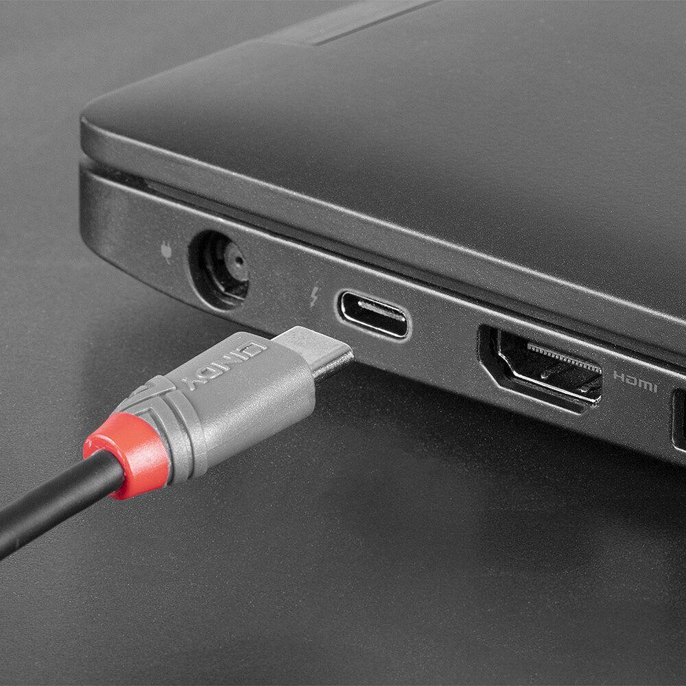Cabo USB-C para Micro-USB B LINDY 36893 (3 m - USB-C macho - Micro-USB B macho - Preto) — miniatura 5
