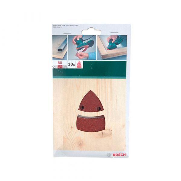 Folhas de Lixa para Multilixadora BOSCH 2609256A63 (102 x 62,9 mm - Castanho)