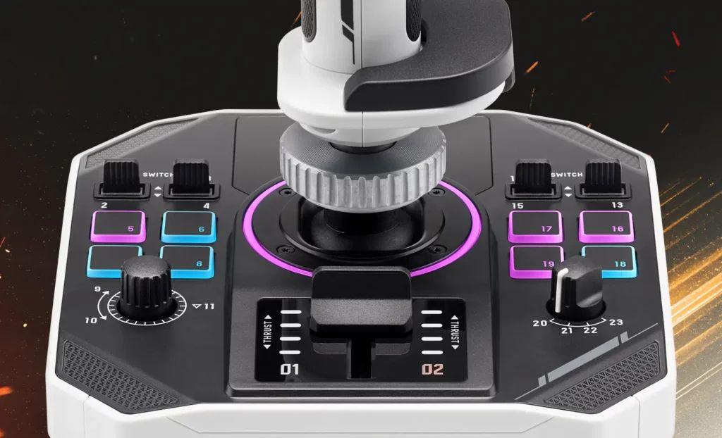Joystick THRUSTMASTER SOL-R 1 Flightstick (PC - Com fios - Preto e Branco) — miniatura 6