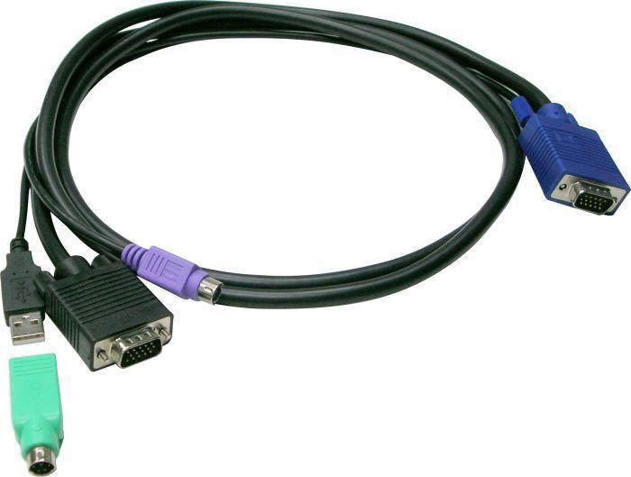 Cabo KVM LEVELONE ACC-3202 (Preto)
