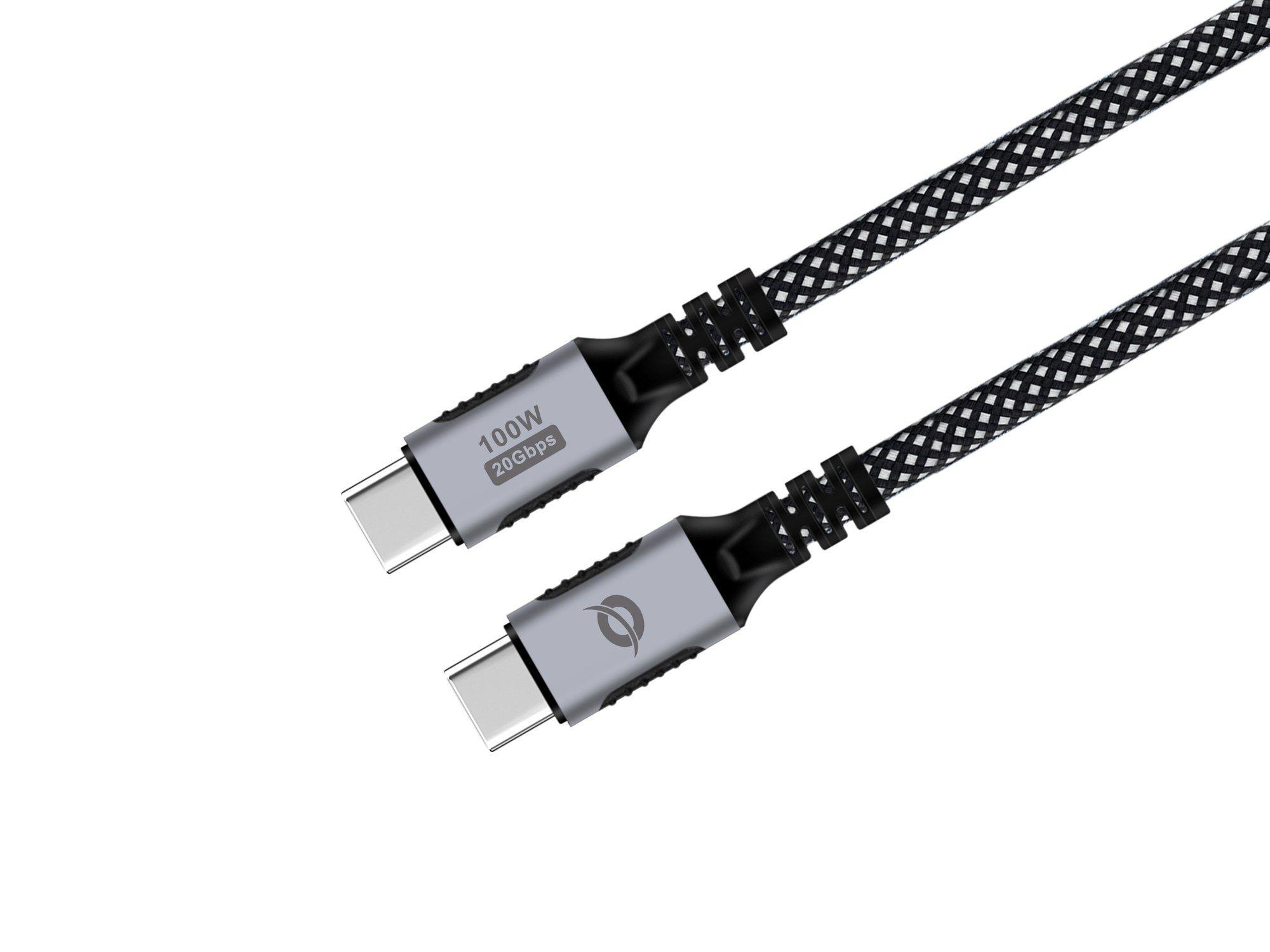 Cabo USB-C CONCEPTRONIC ETTA07B20 (2 m - USB C - Preto) — miniatura 2
