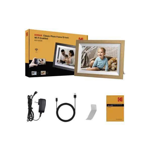 Moldura Digital KODAK RCF-1012W BW (1280 x 800 pixels - Wi-Fi, USB - Branco) — miniatura 3