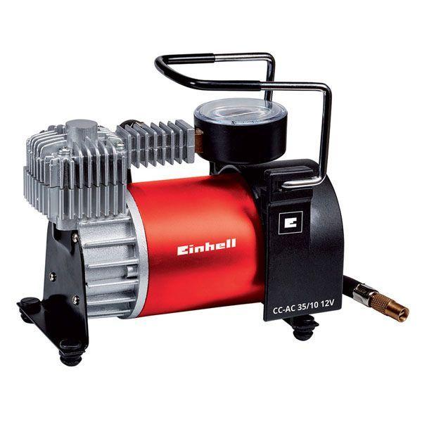 Mini Compressor de Ar Automóvel EINHELL CC-AC 35/10 (Preto, Cinzento e Vermelho), imagem 1