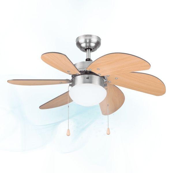 Ventoinha de Teto CECOTEC EnergySilence Aero 350 (Branco e Madeira)