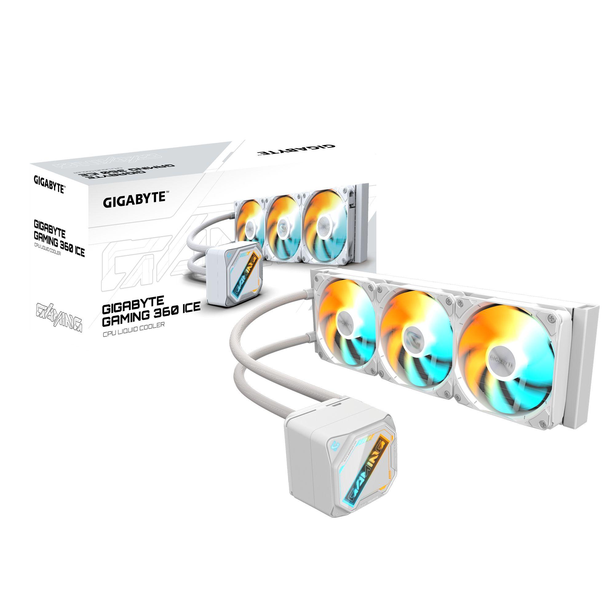 Kit de Refrigeração Líquida para Processador GIGABYTE GAMING 360 ICE (120 mm - 2200 RPM - Multi - Branco), miniatura 5