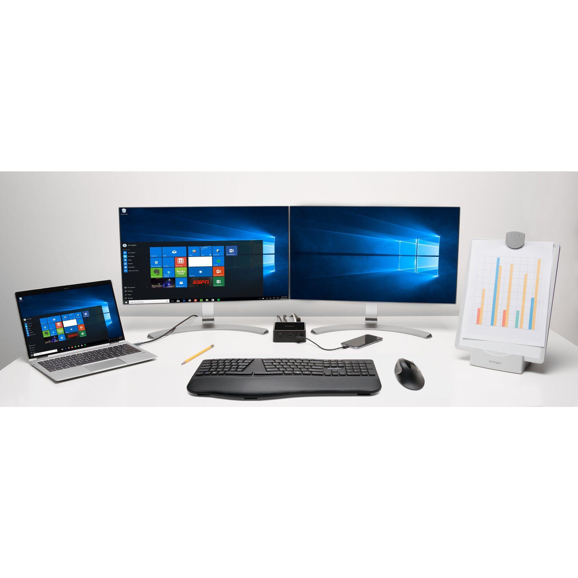 Rato KENSINGTON Pro Fit Ergo Wireless K75404EU (Mão direita - 1600 DPI - Ótico - Preto), miniatura 4