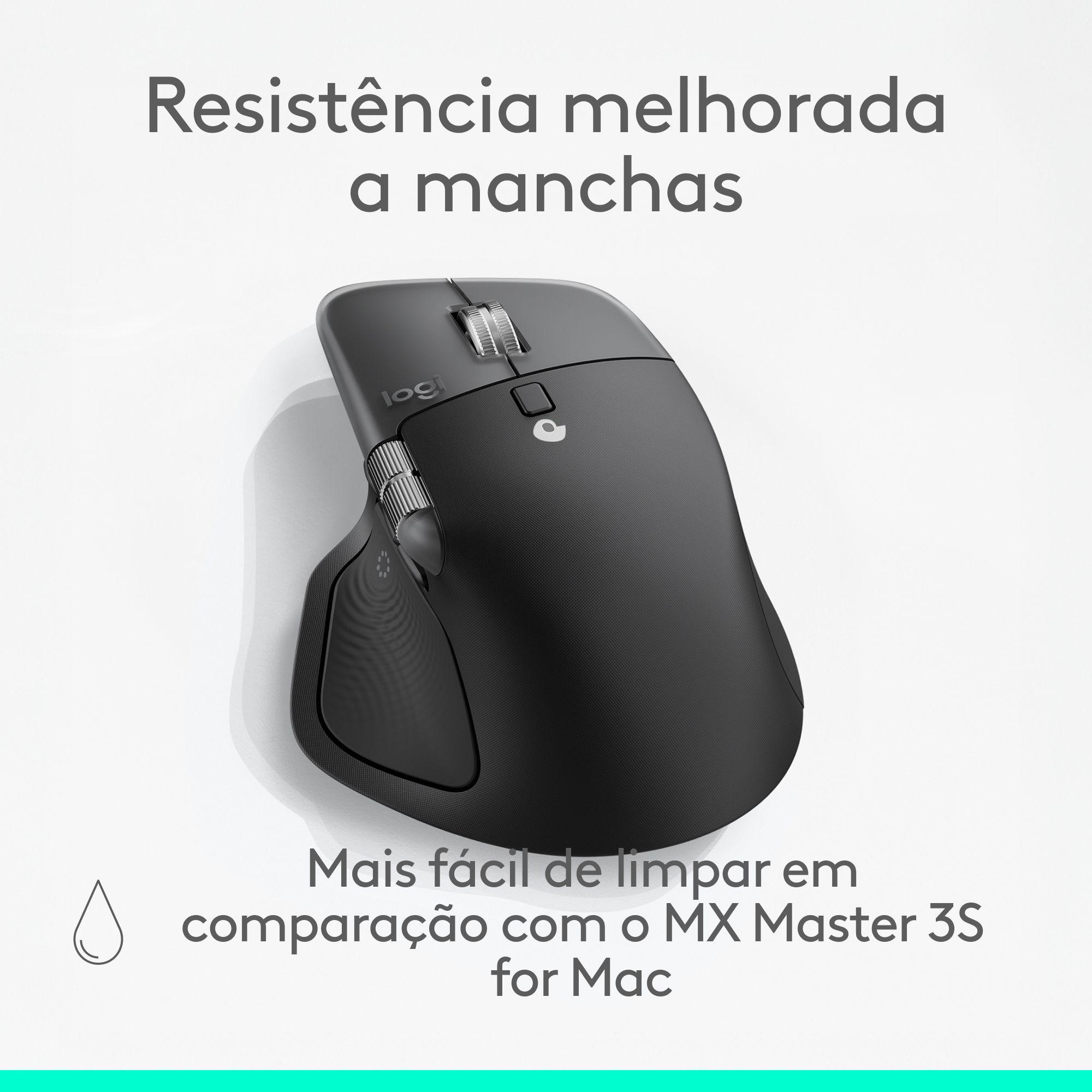 Rato LOGITECH MX Master 4 for Mac (Mão direita - 8000 DPI - Laser - Preto Espacial) — miniatura 12