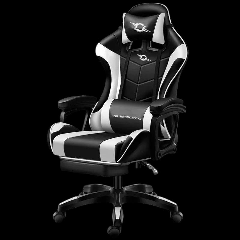 Cadeira Gaming POWERGAMING CGAMING813M7P-BR (Pele sintética - Preto/Branco)