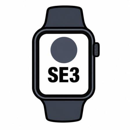 Smartwatch APPLE Watch SE 3 GPS + Cellular 40 mm (Retangular - iOS - OLED - Azul-marinho)