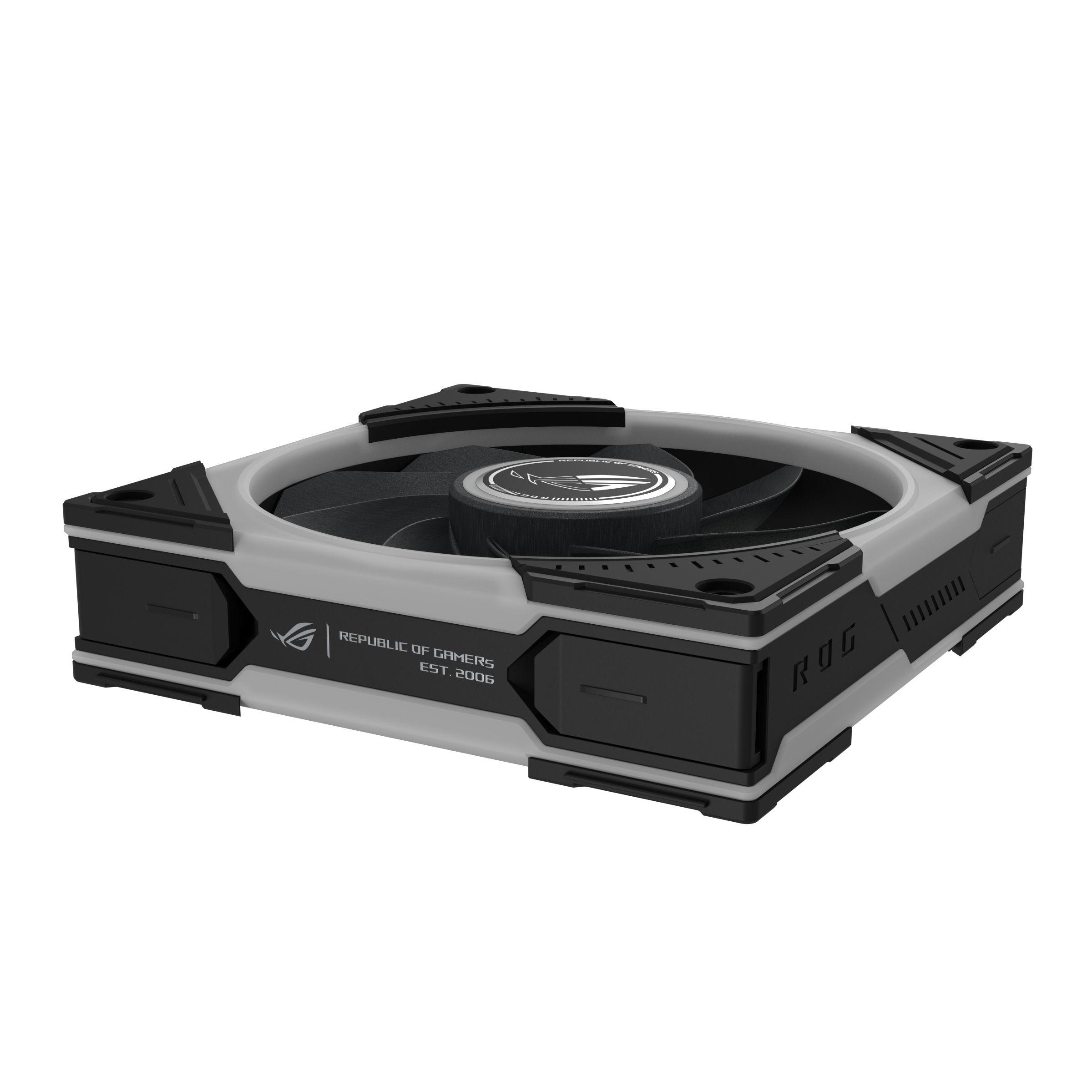 Conjunto de Ventoinhas para Caixa de Computador ASUS ROG Eurux GR120 ARGB Reversa (Preto e Branco), miniatura 17