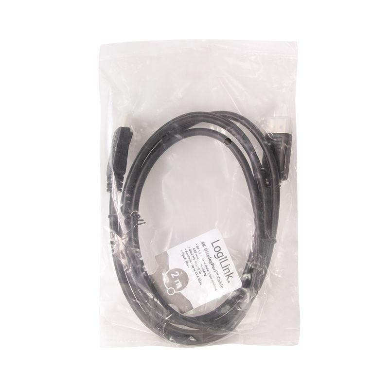 Cabo DisplayPort LOGILINK CD0101 (2 m - Preto) — miniatura 5