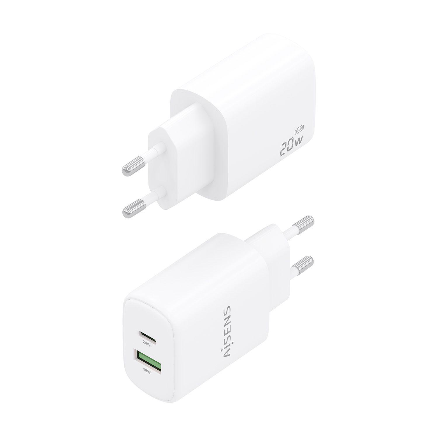 Carregador de Parede AISENS A110-0909 (20 W - Branco), miniatura 3