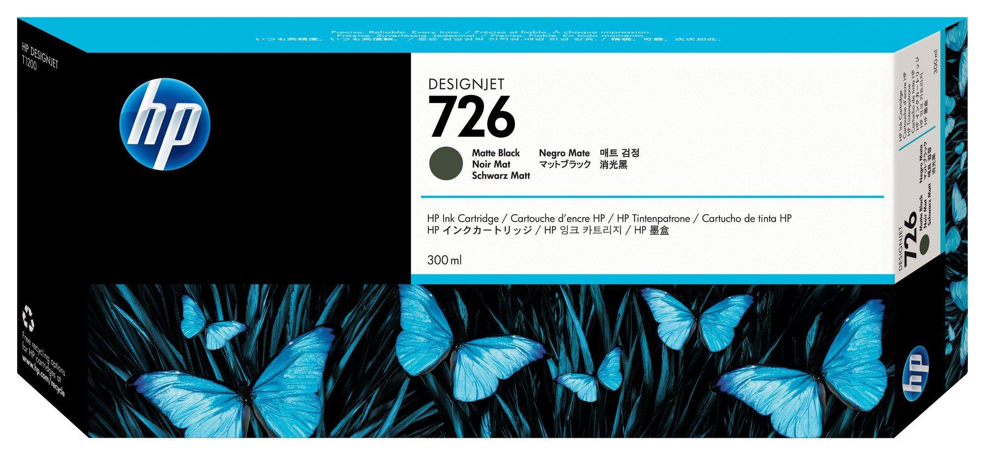 Tinteiro HP DesignJet 726 (Preto Mate), miniatura 2