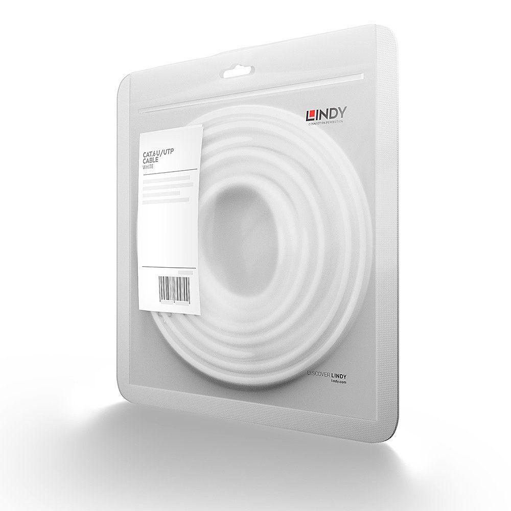 Cabo de Rede LINDY 48092 (1 m - Cat6 - RJ-45 - Branco), miniatura 2