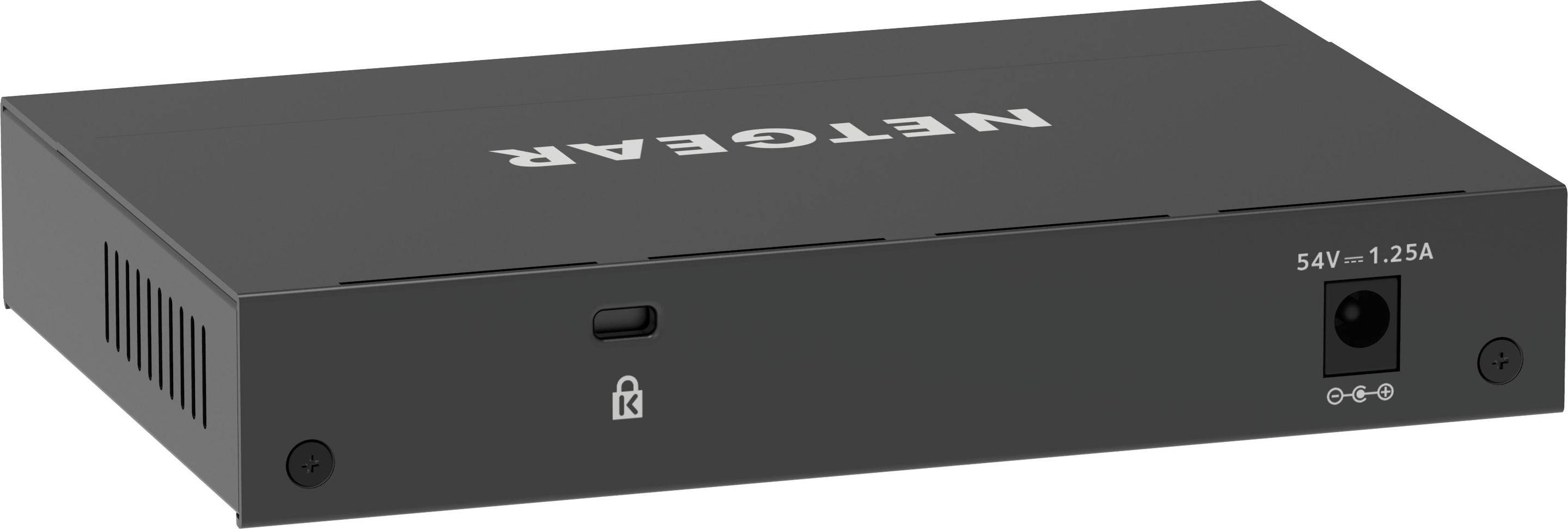Switch Gerido NETGEAR GS308EP-100PES (Gigabit Ethernet - 1000 Mbit/s - 16 Gbit/s - Preto), miniatura 5