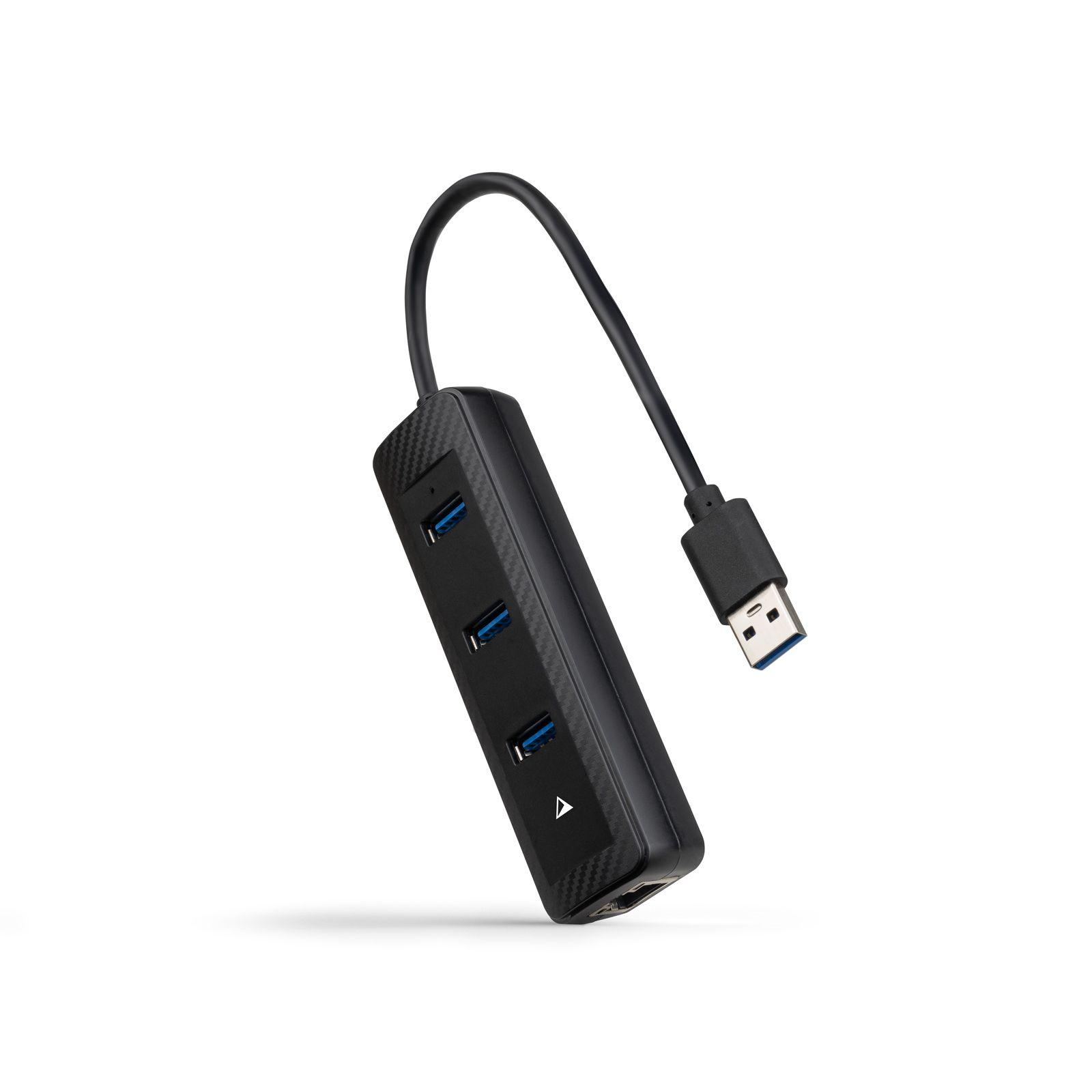 Hub USB NANOCABLE 10.16.4604 (0,15 m - Preto)